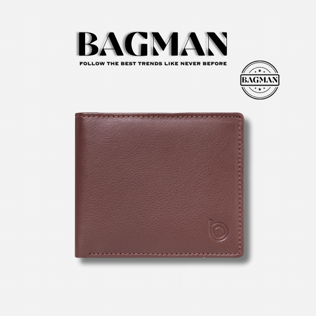 Bagman Handcrafted Leather Wallet with Contrasting Stitching