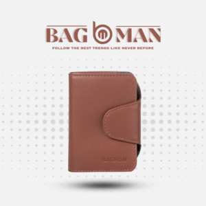 Premium leather card case with reinforced edges