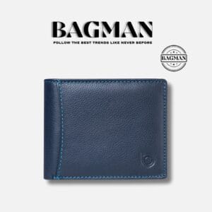 BAGMAN Premium leather wallet with cash and coin compartments